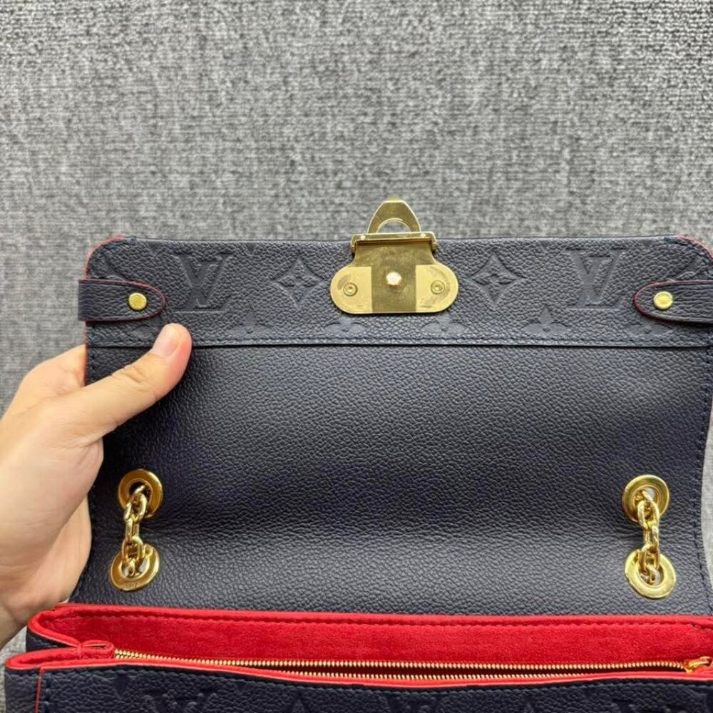 Louis Vuitton Vavin Navy Monogram Leather Shoulder Bag 1350-062825 - Picture 12 of 15